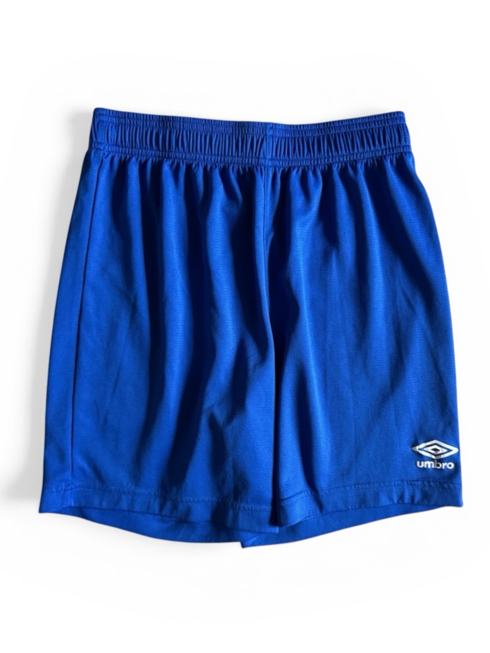Umbro Soccer Training Shorts Athletic Blue Elastic Waist Kids Large